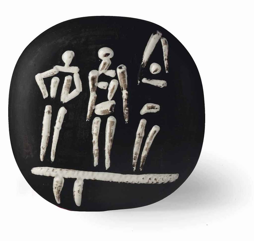 Three figures on trampoline (A.R. 374) by Pablo Picasso