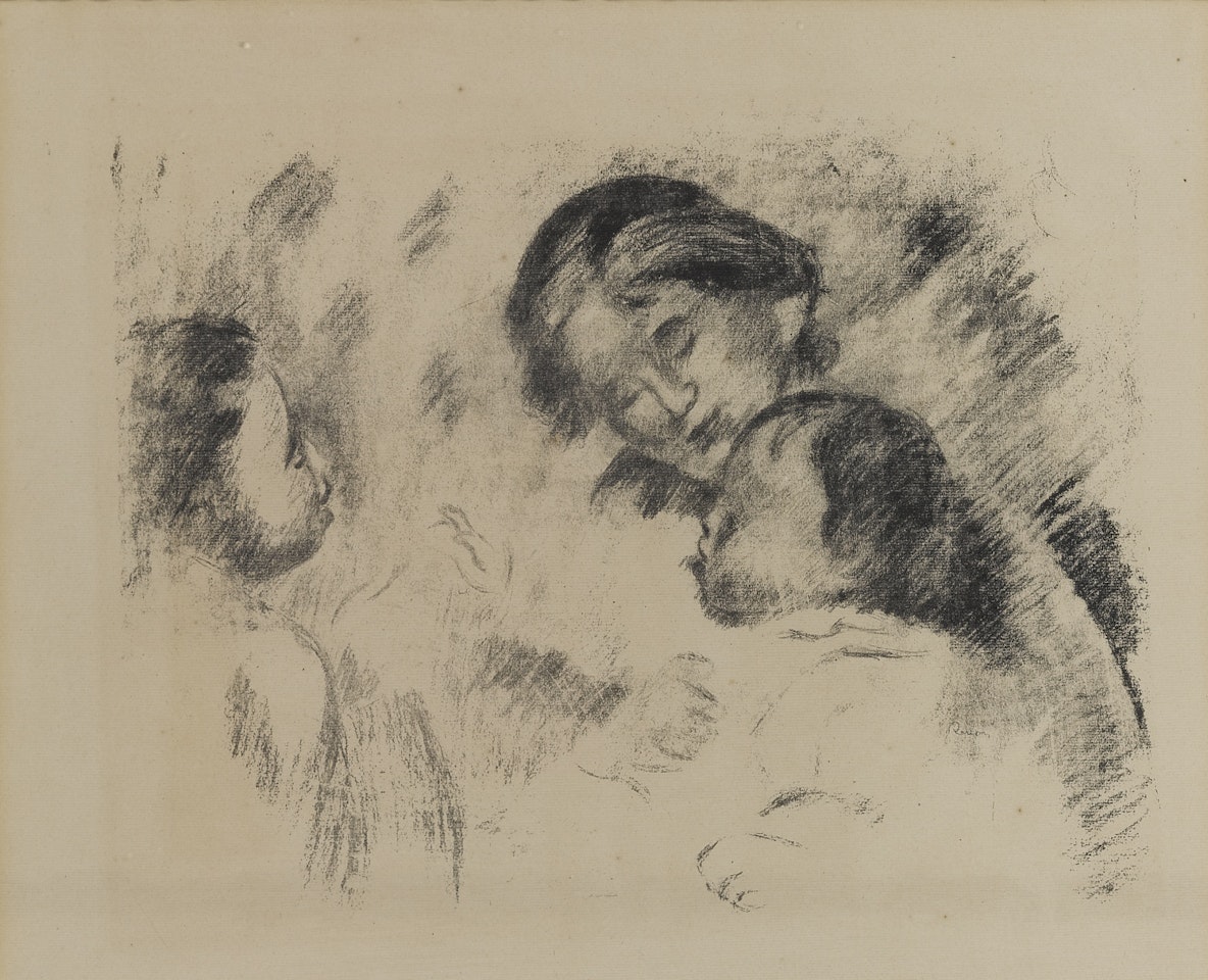 UNE MÈRE ET DUEX ENFANTS (D./S. 54) by Pierre-Auguste Renoir