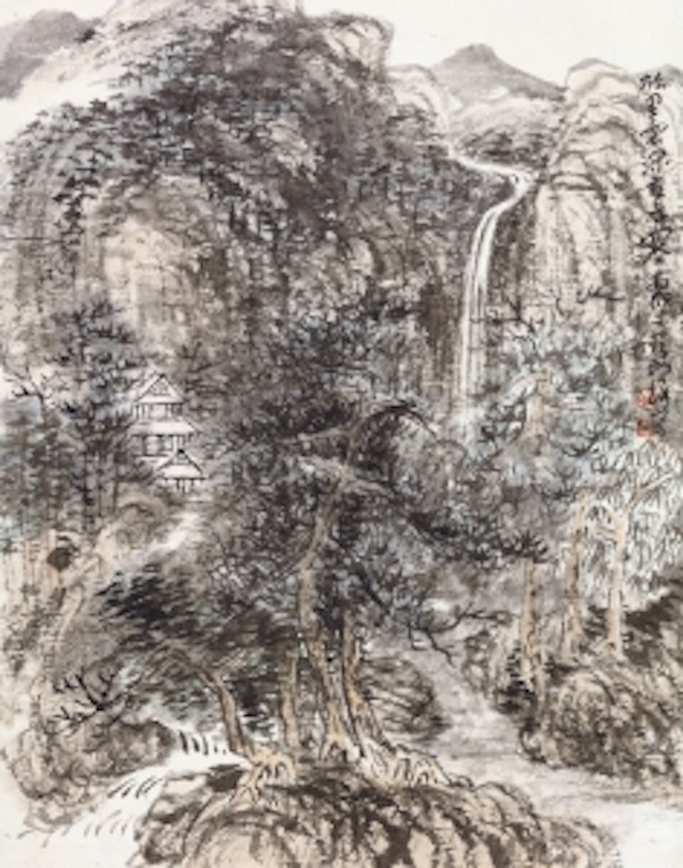 Mountain Covered in Pine Trees by Cui Ruzhou