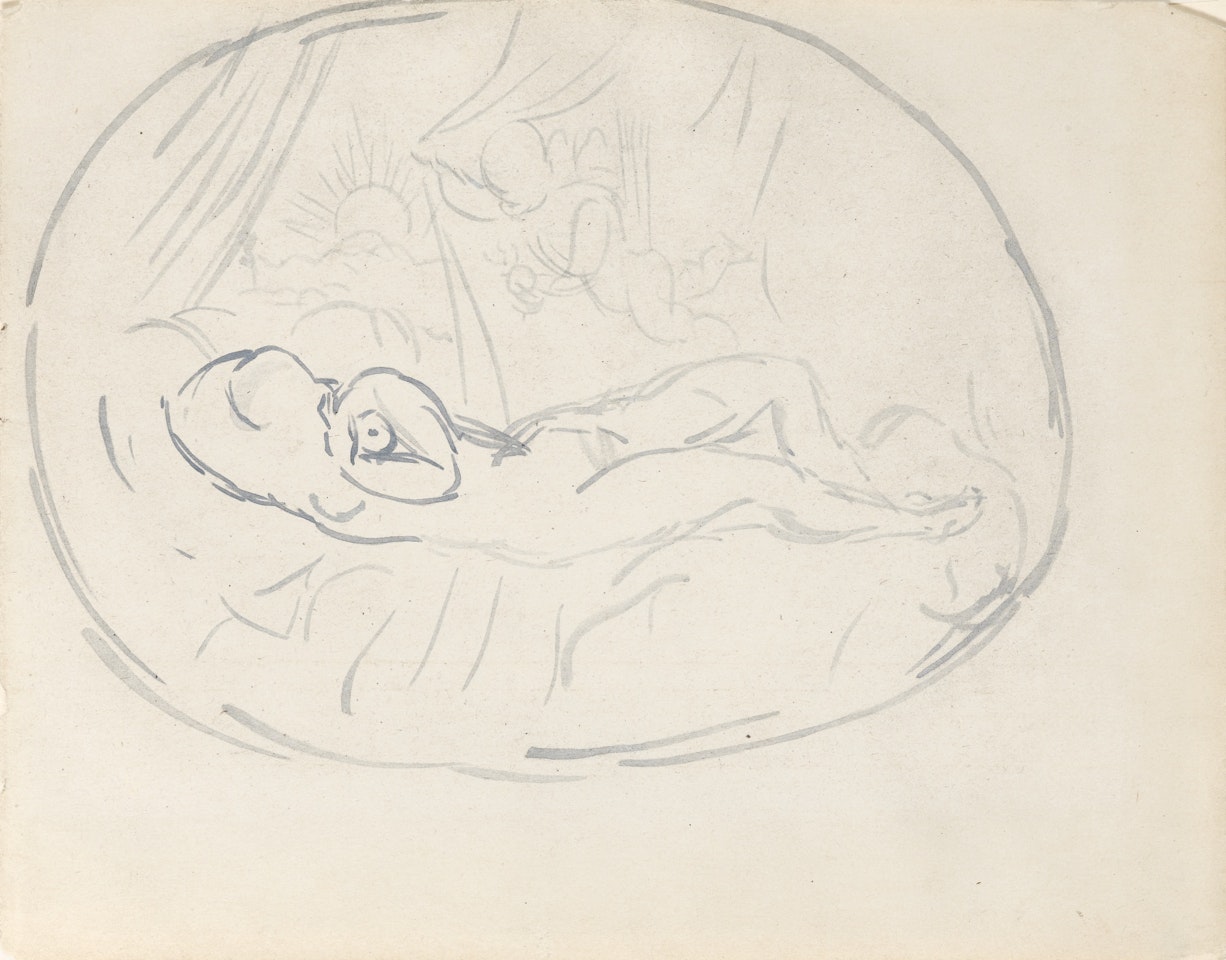FEMME NUE ET AMOUR by Pablo Picasso