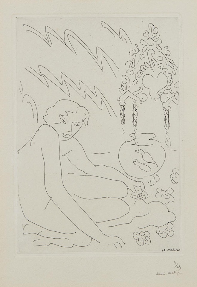 Nu au miroir marocain by Henri Matisse
