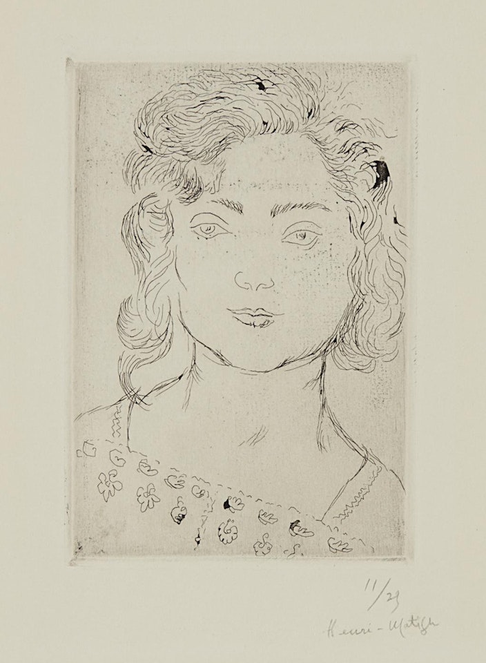 Fillette, blouse fleurie by Henri Matisse