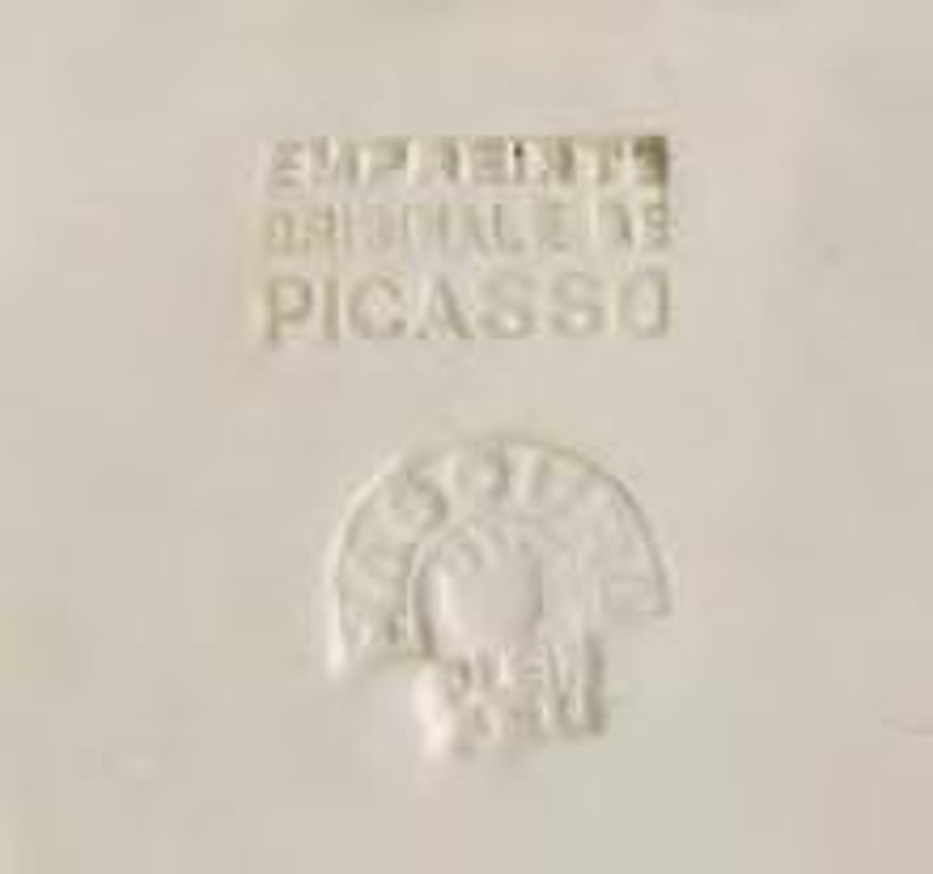 Placca Suonatore di flauto con capra ,
1956 by Pablo Picasso