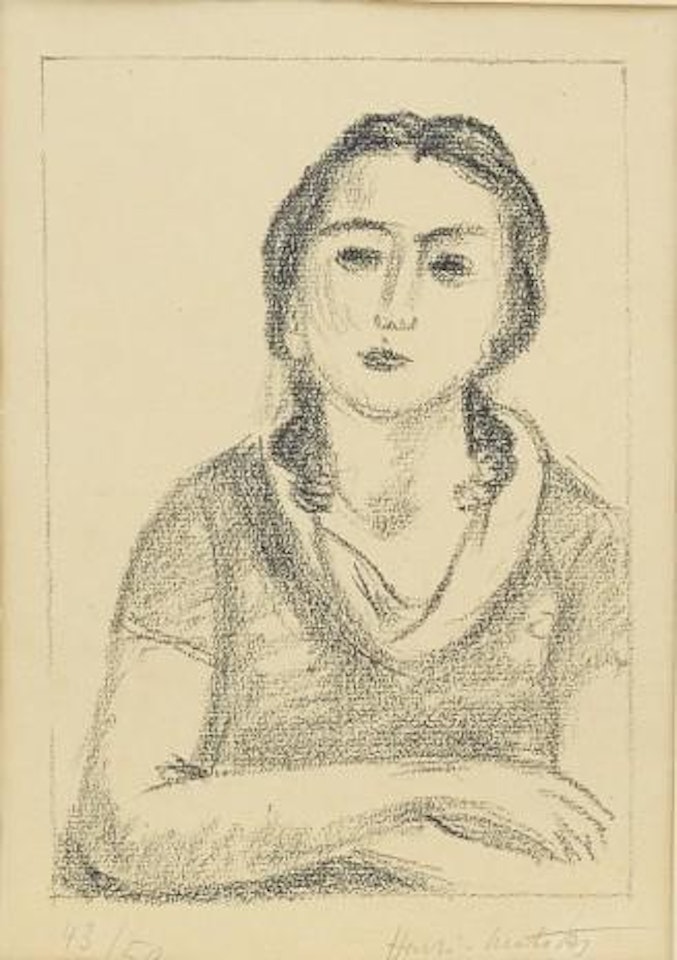 Buste de jeune Fille, les Bras croisés by Henri Matisse
