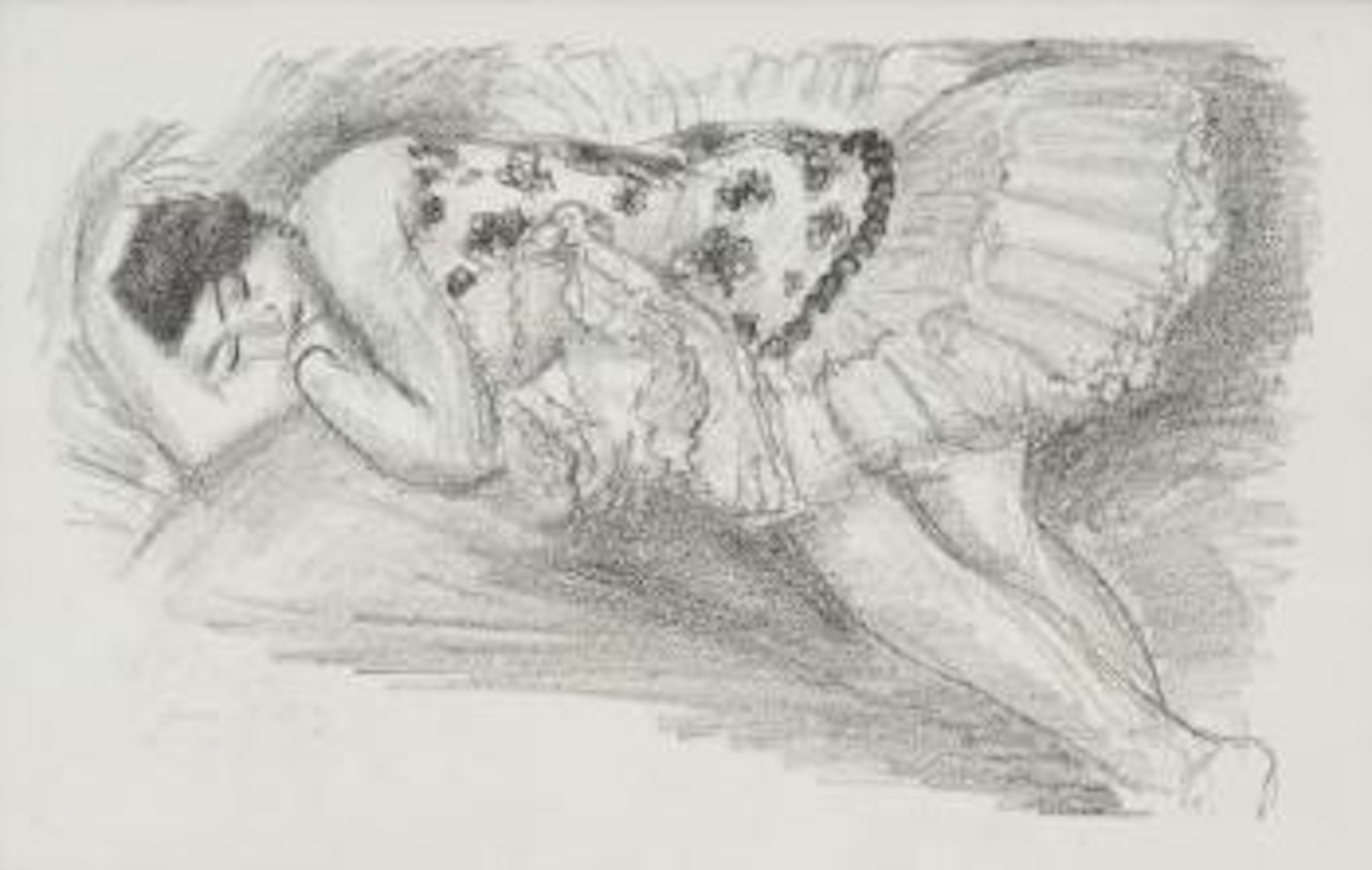 Danseuse endormi au divan from Dix Danseuses by Henri Matisse