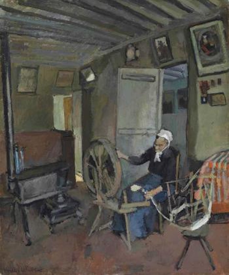 La devideuse picarde (La mère massé dans son intérieur à Bohain) by Henri Matisse