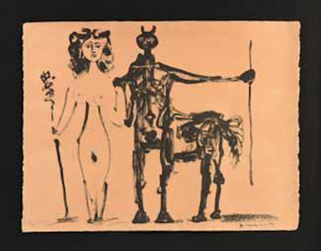 Centaure Et Bacchante, Dimanche 2.2.47 by Pablo Picasso