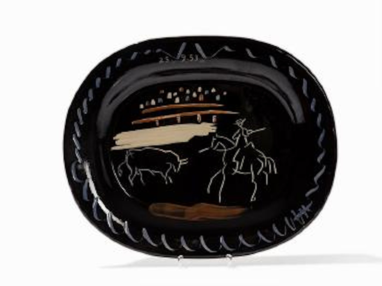 Corrida on Black Ground by Pablo Picasso