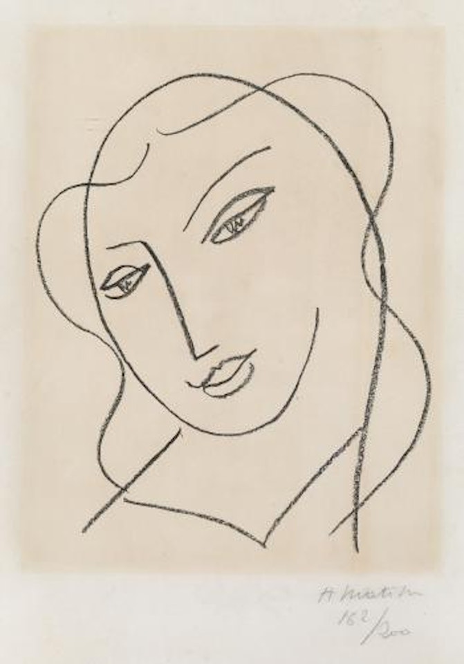 Etude pour la Vierge, Tête voilée by Henri Matisse