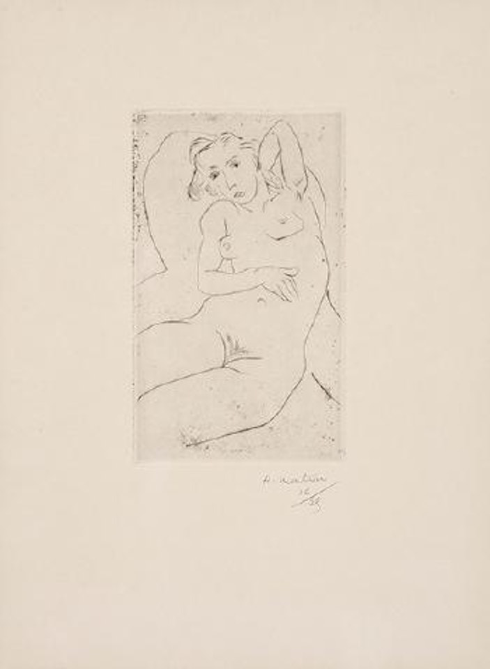 Nu Assis-Les Yeux Noirs by Henri Matisse