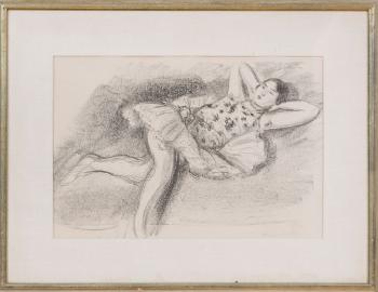 Danseuse endormie au divan, from Dix danseuses by Henri Matisse