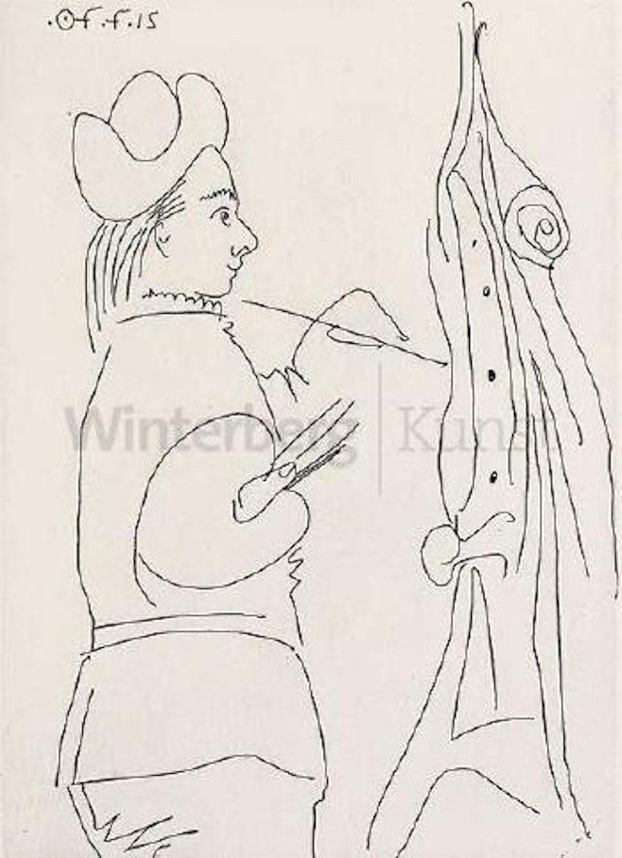 Jeune Peintre à Son Chevalet by Pablo Picasso