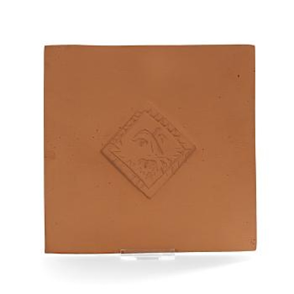 Little Square with Face (A.R. 633) by Pablo Picasso