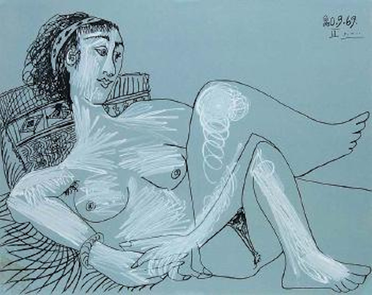 Liegender weiblicher Akt by Pablo Picasso