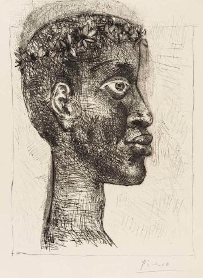 Nègre, nègre, nègre... Portrait d'AiméCésaire by Pablo Picasso