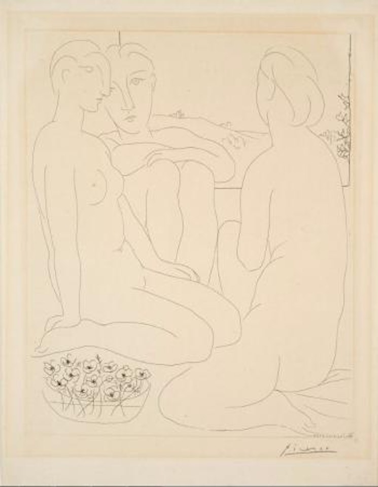 Trois femmes nues près d’une fenêtre by Pablo Picasso