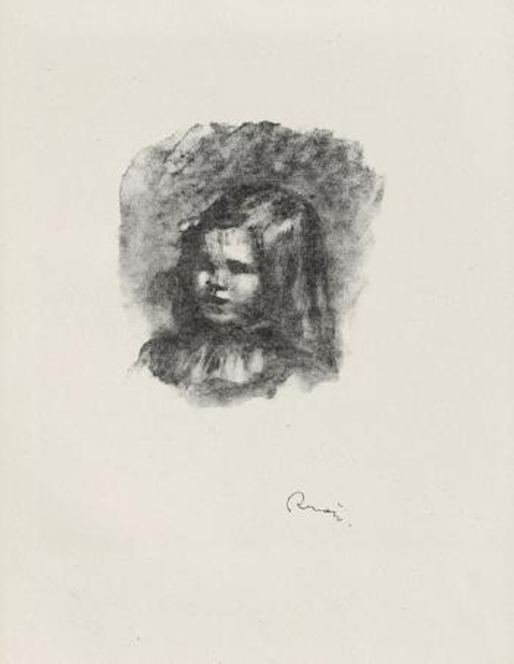 Claude Renoir, nach links gewandt by Pierre-Auguste Renoir