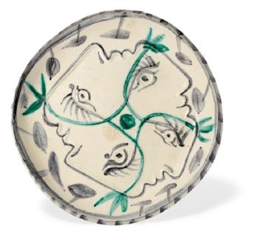 Quatre profils enlacés by Pablo Picasso