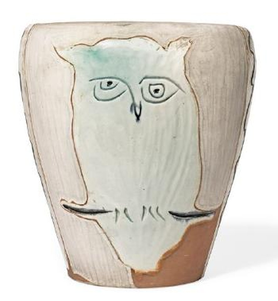 Visage et hibou by Pablo Picasso