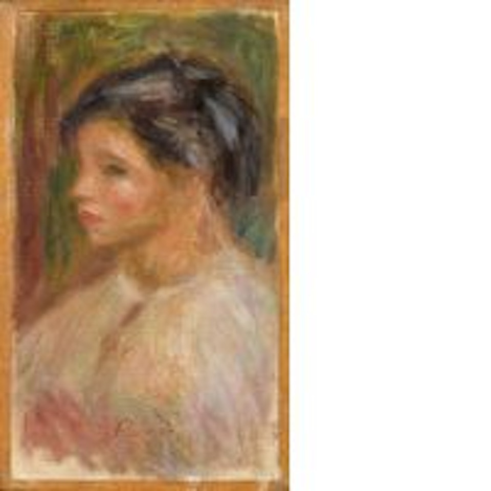 Woman's bust (fragment) by Pierre-Auguste Renoir