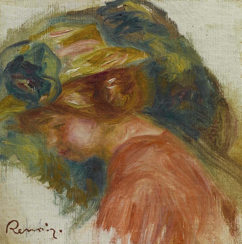 FEMME EN CHAPEAU by Pierre-Auguste Renoir