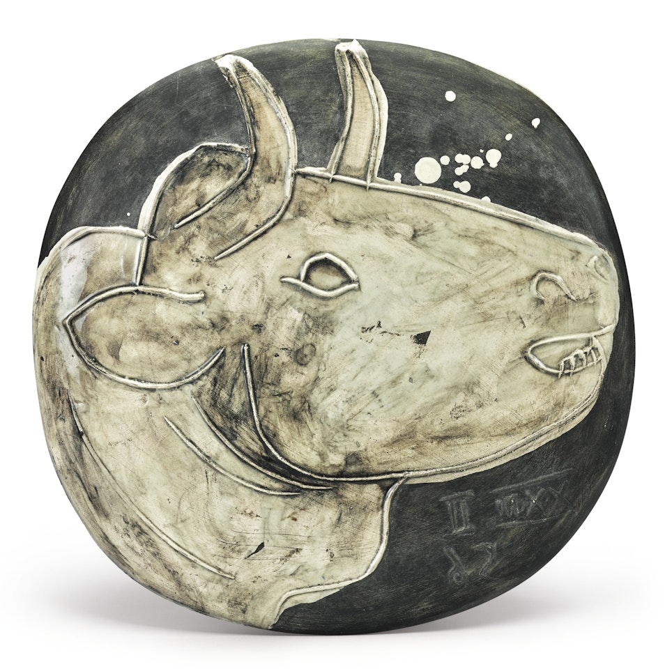 TÊTE DE TAUREAU  by Pablo Picasso