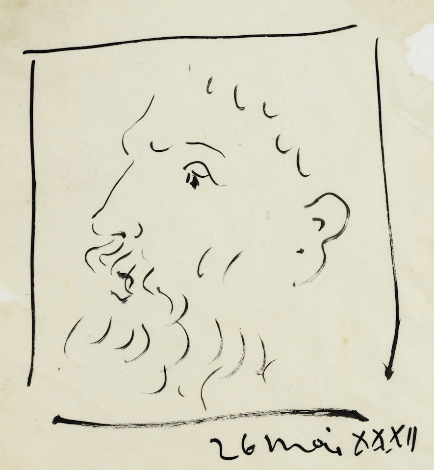 PORTRAIT D'HOMME BARBU by Pablo Picasso