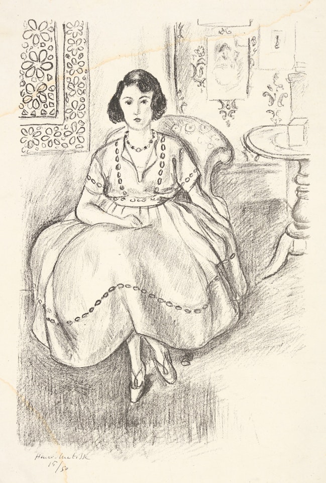 LA ROBE D'ORGANDI  by Henri Matisse