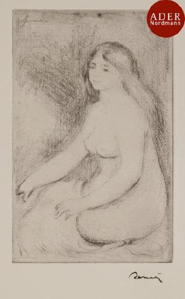 Baigneuse assise ,
Circa
1897 by Pierre-Auguste Renoir