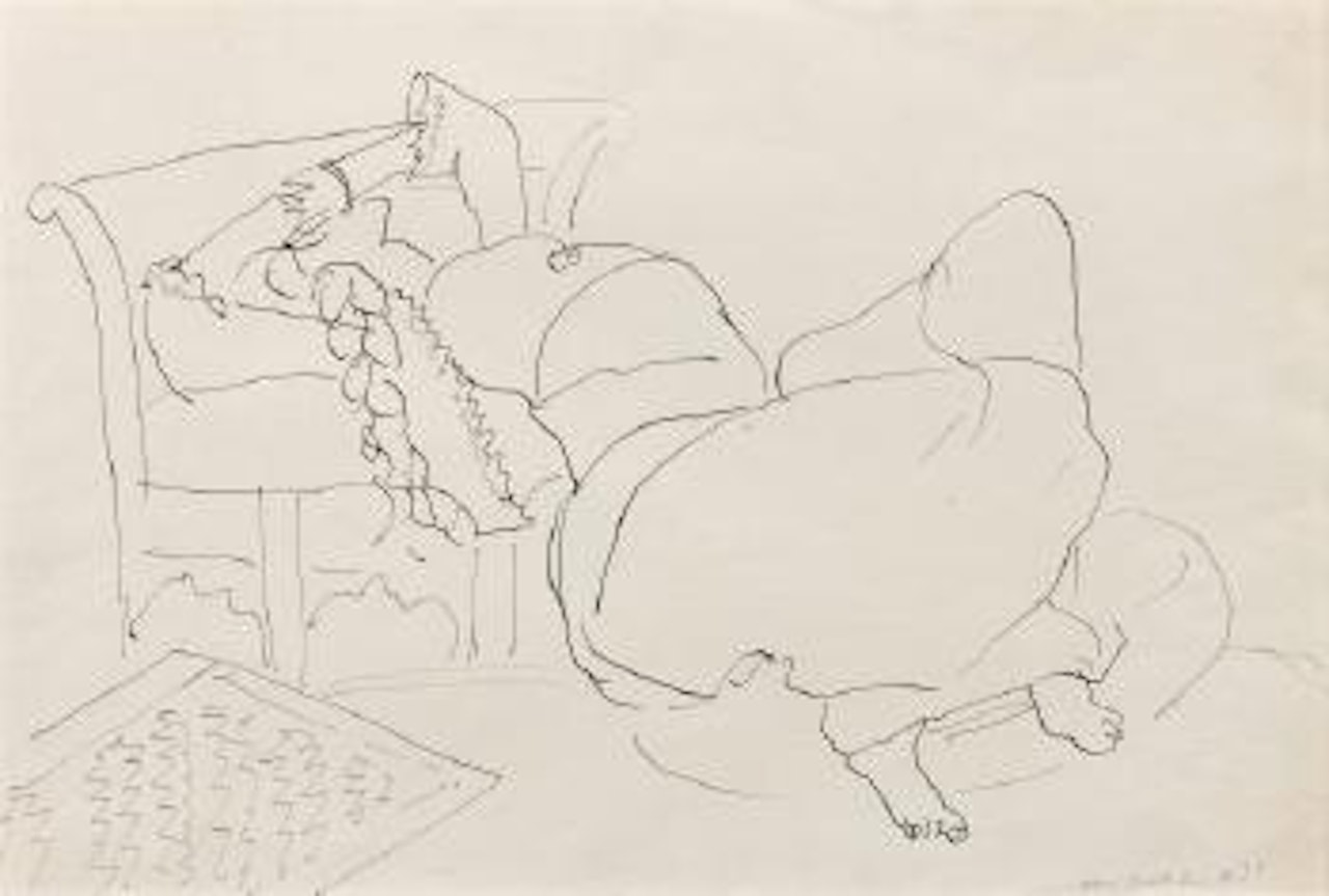 Persane allongée by Henri Matisse