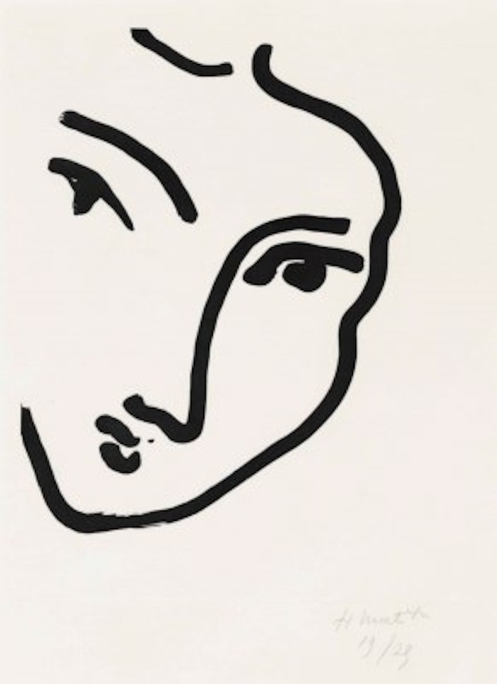 Nadia au menton pointu by Henri Matisse
