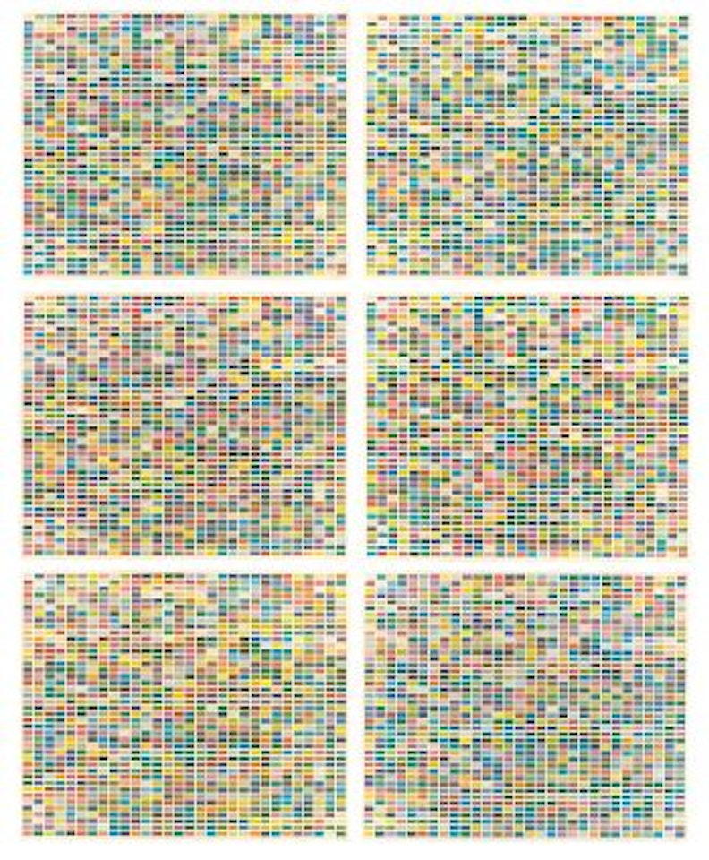 Farbfelder. 6 Anordnungen Von 1260 Farben ,
1974 by Gerhard Richter