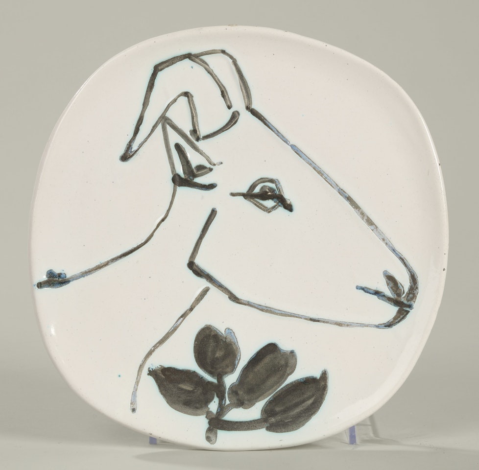 TÊTE DE CHÈVRE DE PROFIL (A.R. 106) by Pablo Picasso