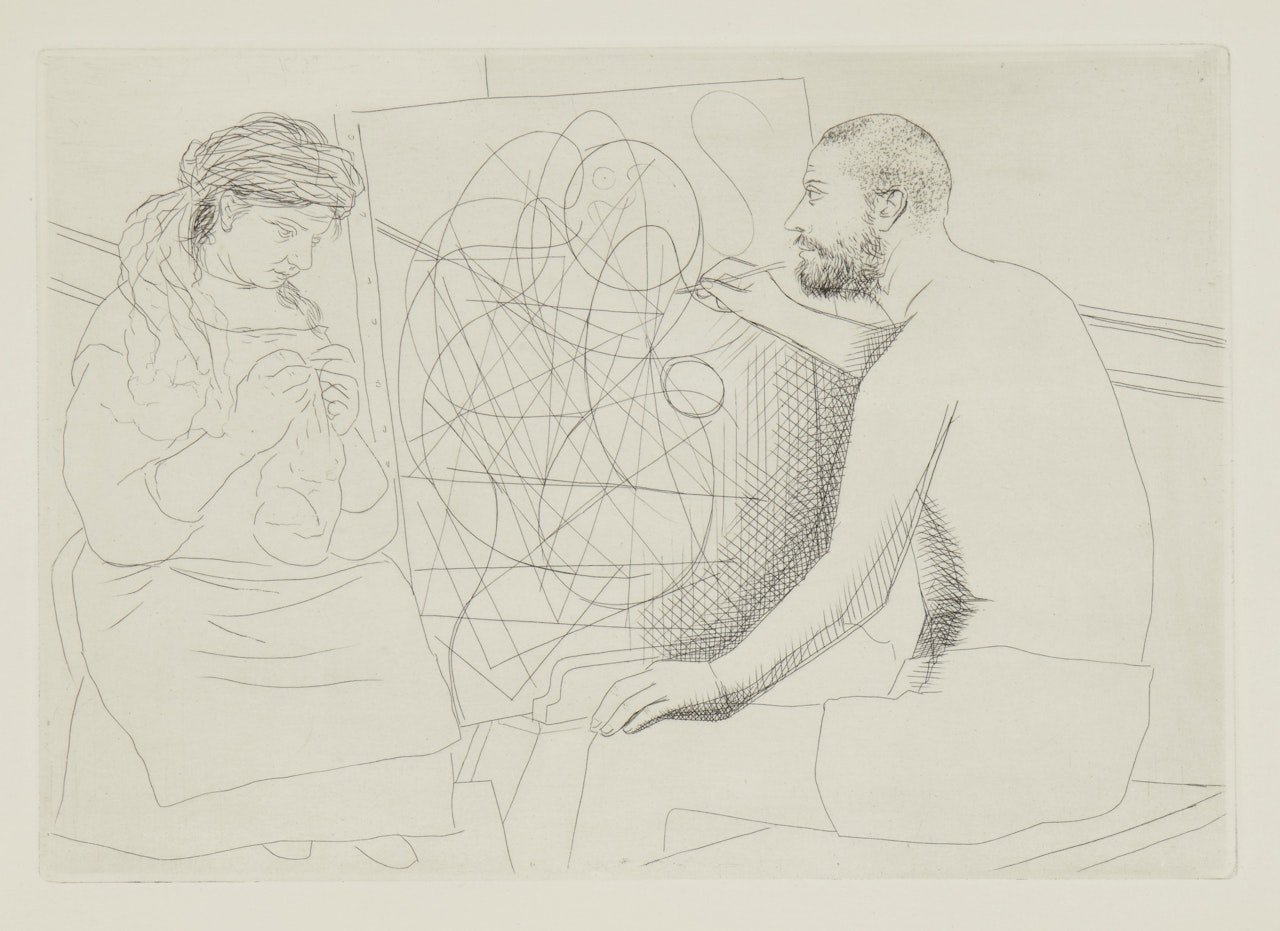  LE CHEF-D'OEUVRE INCONNU (B. 82-94; BA. 123-45) by Pablo Picasso