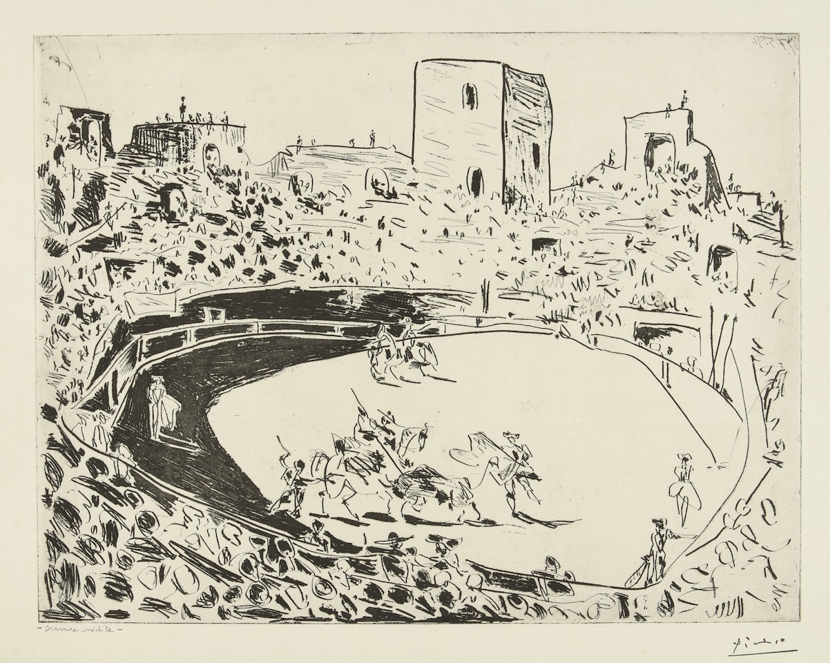 CORRIDA EN ARLES (B. 1355; BA. 887) by Pablo Picasso