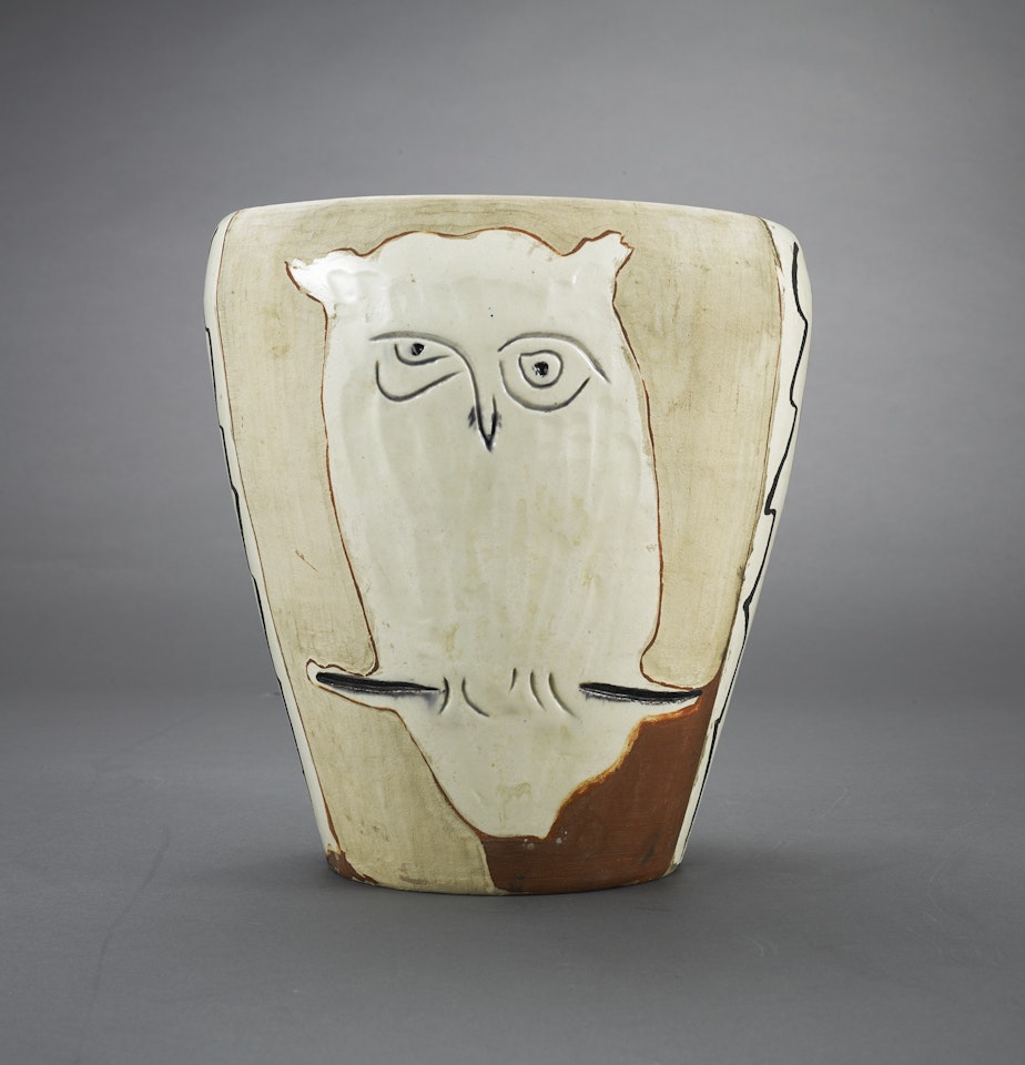 VISAGE ET HIBOU (A.R. 407) by Pablo Picasso