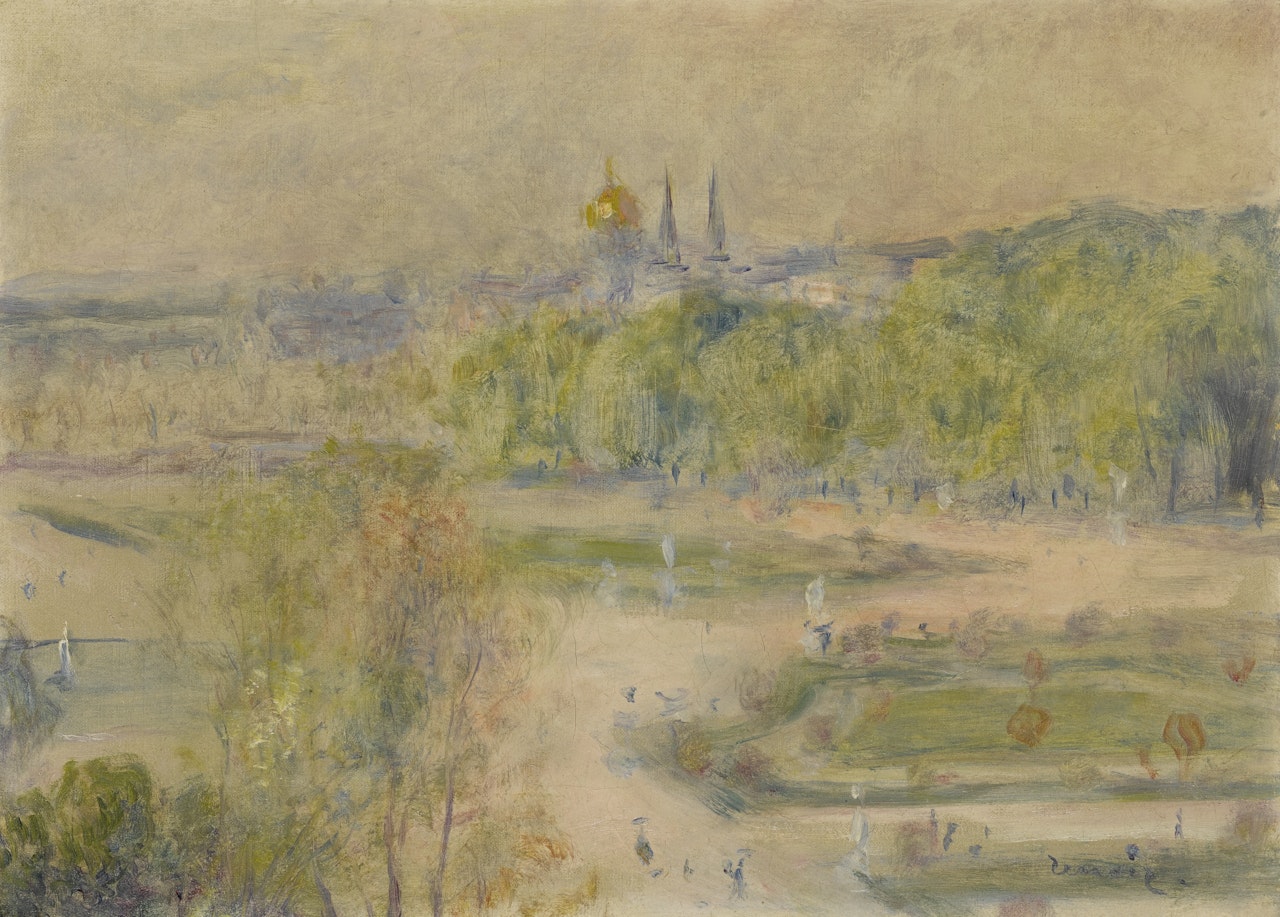 LE JARDIN DES TUILERIES by Pierre-Auguste Renoir