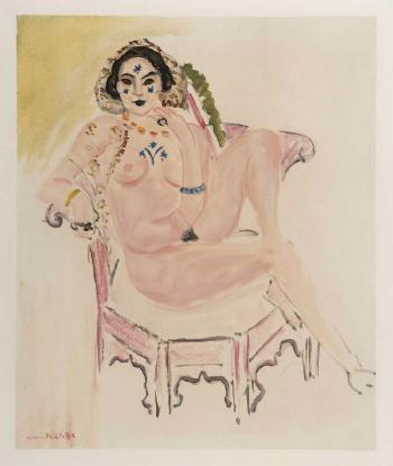 Nu assise dan un fauteuil (Maeght 1505) ,
1954 by Henri Matisse