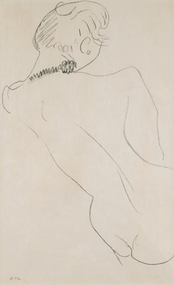 Figure de dos au collier noir by Henri Matisse