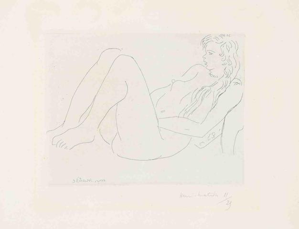 Nu au collier et aux cheveux longs by Henri Matisse