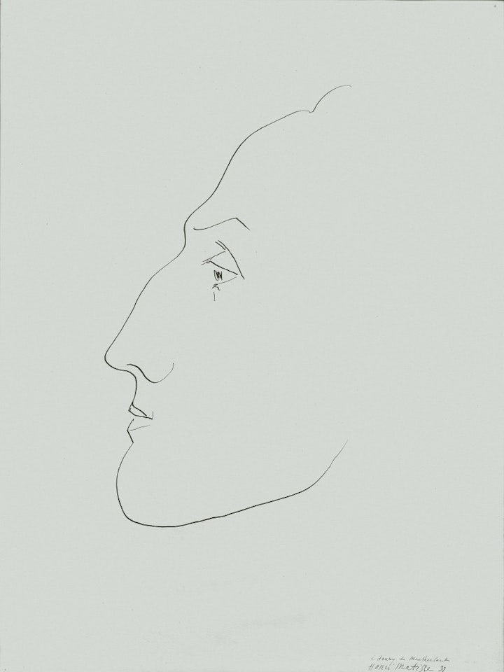 Portrait of Henry de Montherlant by Henri Matisse