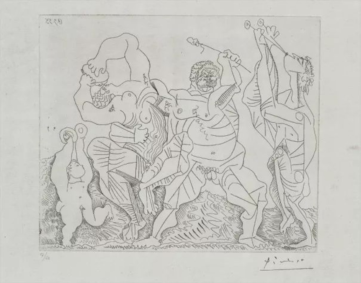 Scène bucolique avec Amour aux Castagnettes (Bucolic Scene with Cupid and Castanettes) by Pablo Picasso
