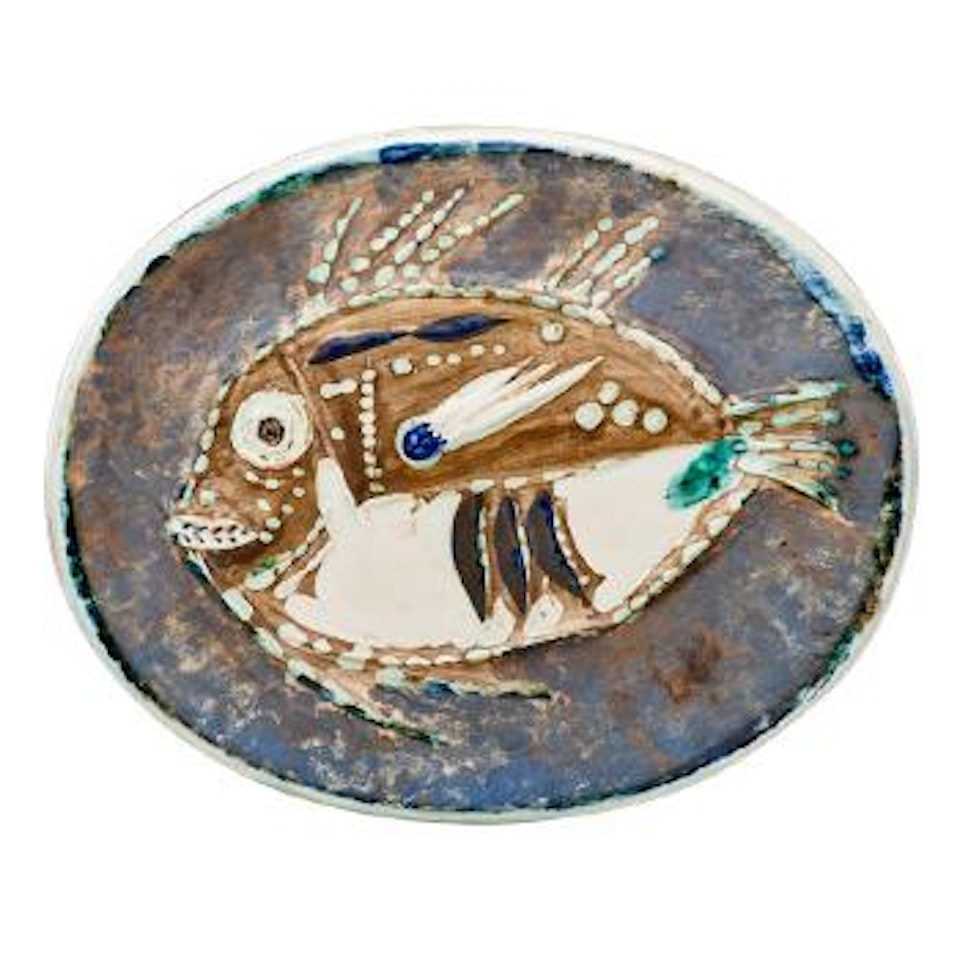 Mottled Fish plate (Poisson Chiné) ,
1952 by Pablo Picasso