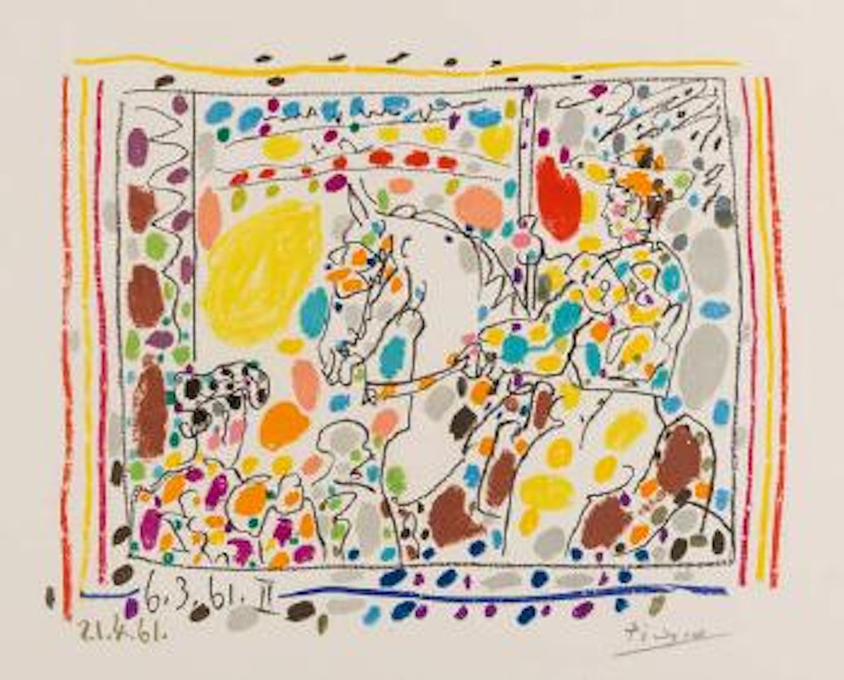 The Picador II (Mourlot 350; Bloch 1017) ,
1961 by Pablo Picasso