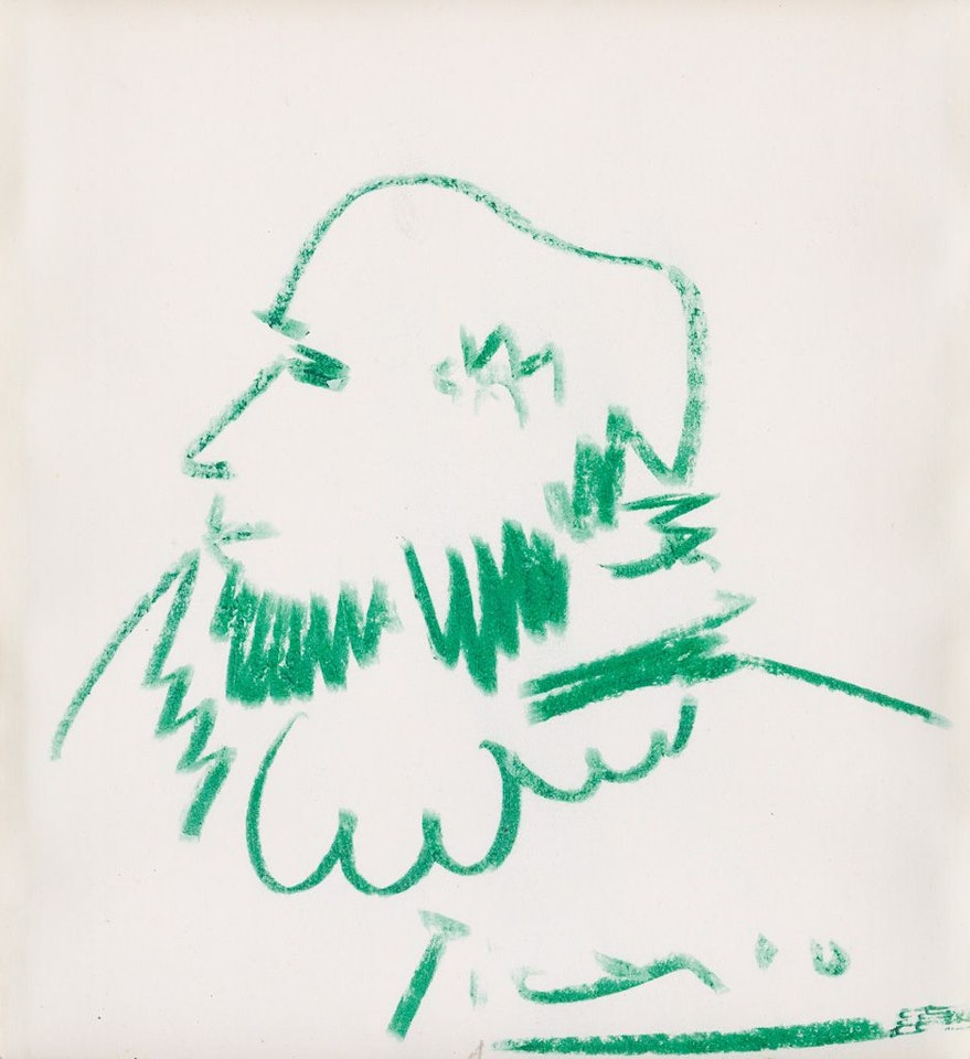 Profile D'homme Vert by Pablo Picasso