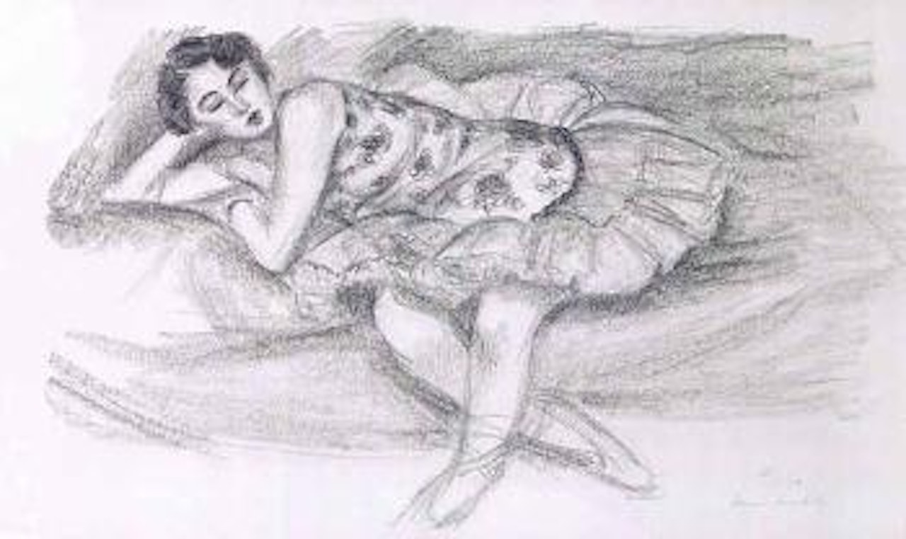 Danseuse au divan pliee en deux by Henri Matisse