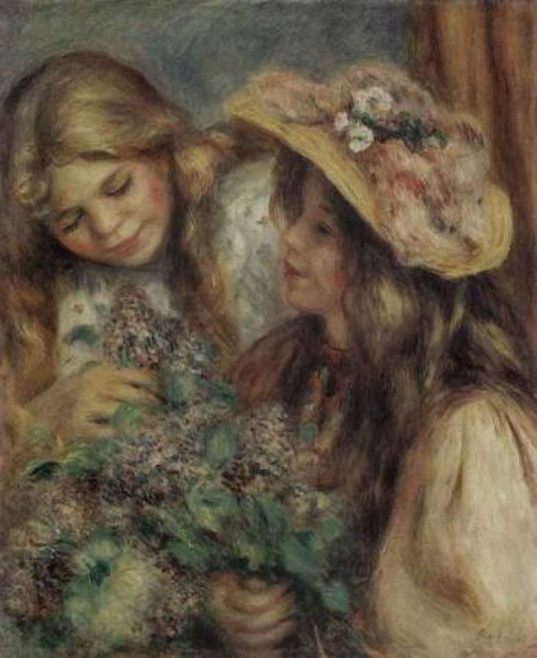 Jeunes filles aux lilas by Pierre-Auguste Renoir