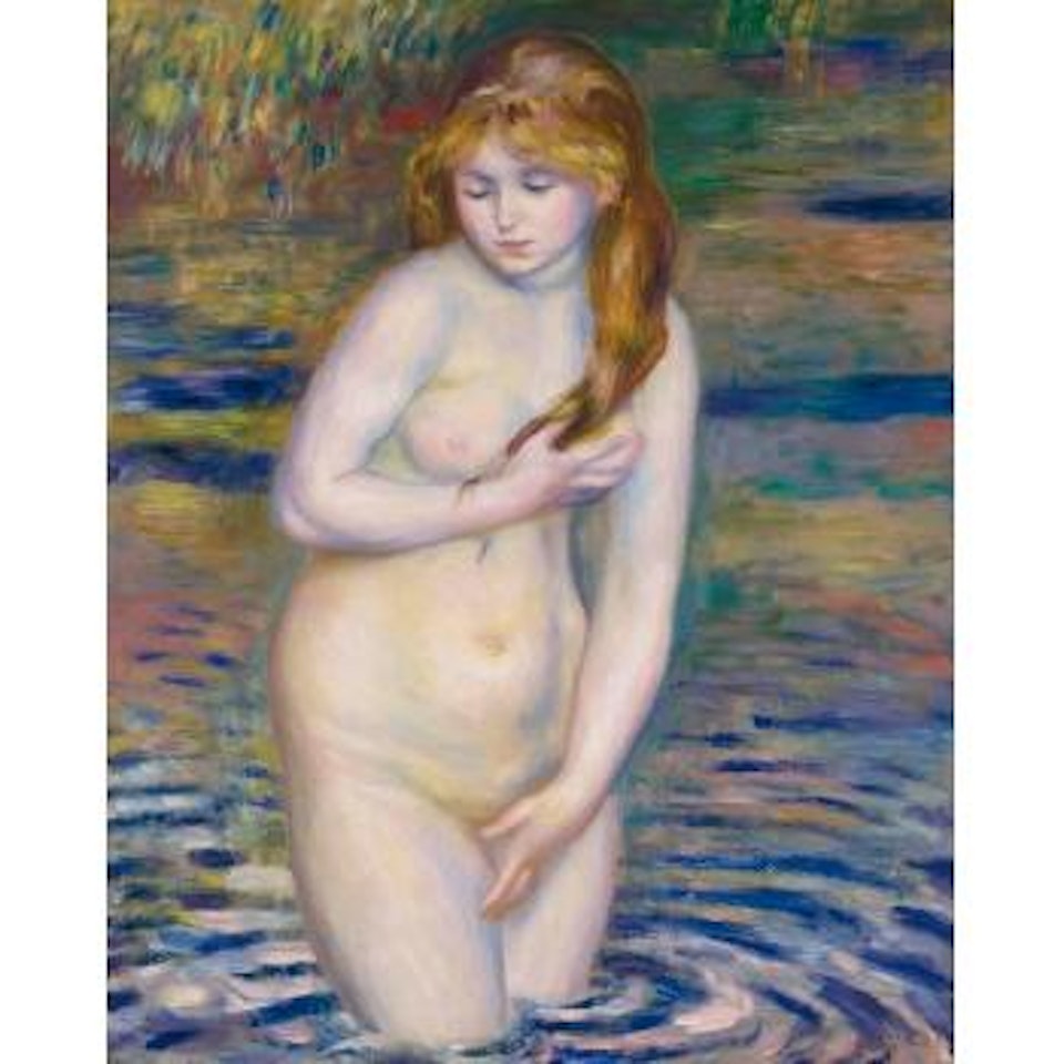 Jeune femme se baignant by Pierre-Auguste Renoir