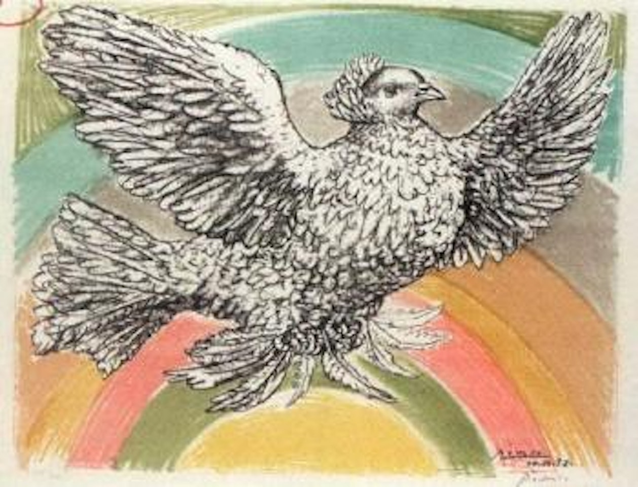 Colombe volant by Pablo Picasso