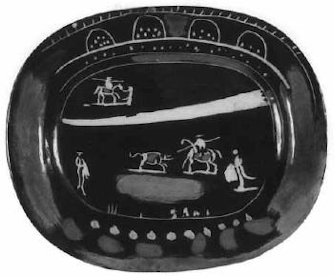 Ceramic green corrida by Pablo Picasso